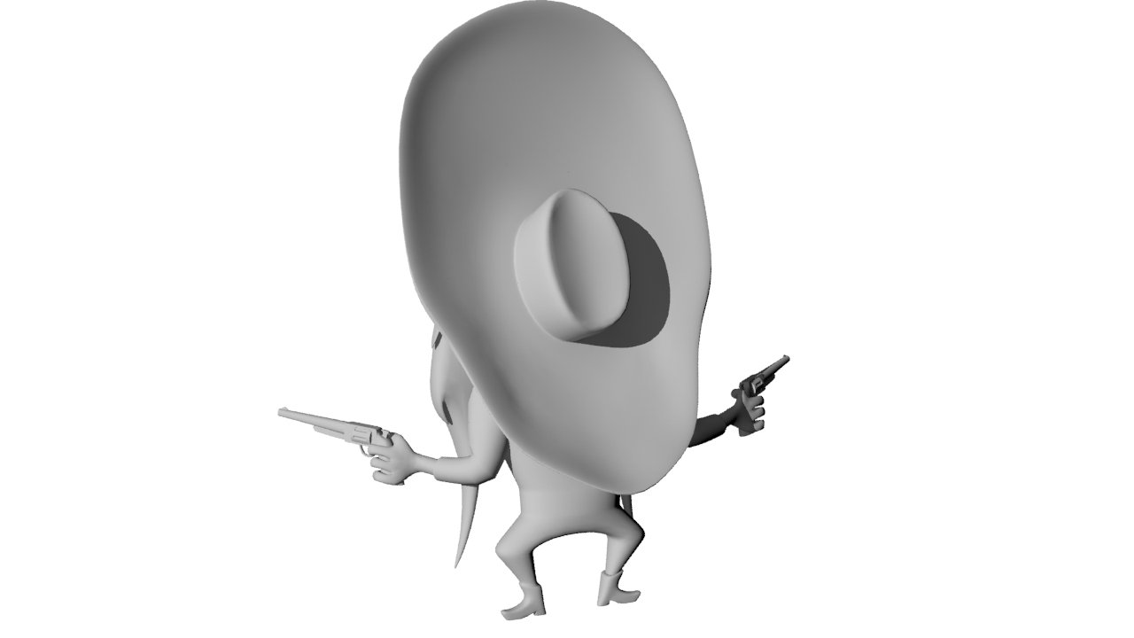 Yosemite Sam 3D Model in Cartoon 3DExport