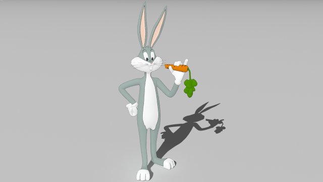 bugs bunny Modelo 3D .c4d .max .obj .3ds .fbx .stl .blend 