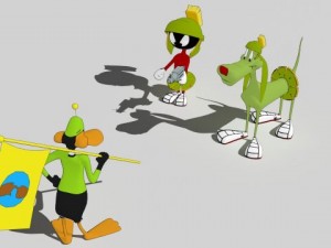 marvin k9 and duck dodgers Modelo 3D