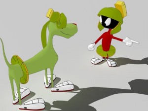 marvin k9 and duck dodgers 3D Model