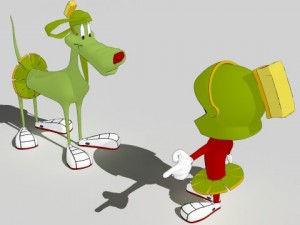 marvin k9 and duck dodgers 3D Model