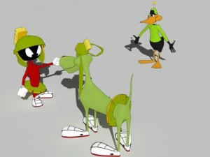 Marvin K9 en Duck Dodgers 3D Model