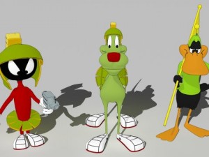marvin k9 and duck dodgers 3D Model