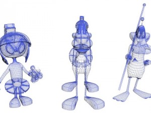 marvin k9 and duck dodgers 3D Model