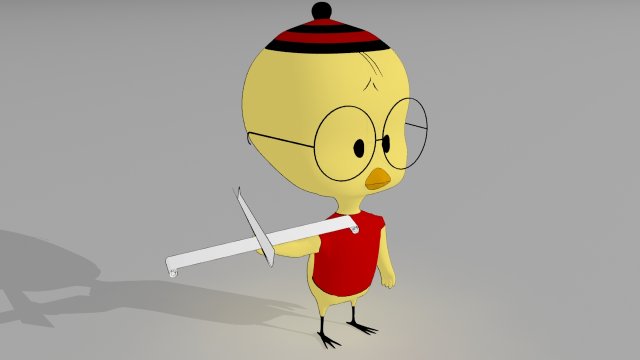 eggbert egghead junior 3Dモデル .c4d .max .obj .3ds .fbx .stl .blend 