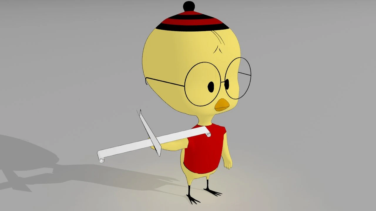 eggbert egghead junior 3D Model .c4d .max .obj .3ds .fbx .stl .blend 
