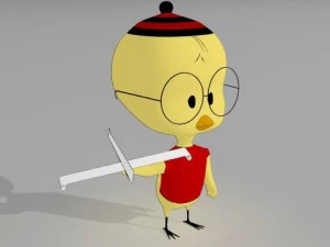 eggbert egghead j&uacute;nior Modelo 3D