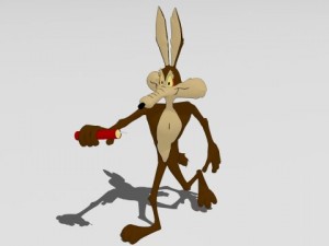 wile e coyote 3D Модель