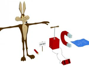 tipu muslihat dan anjing hutan Model 3D