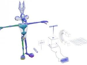 tipu muslihat dan anjing hutan Model 3D