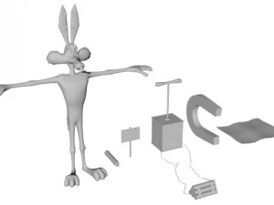 tipu muslihat dan anjing hutan Model 3D