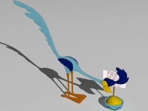Road runner 3D Model