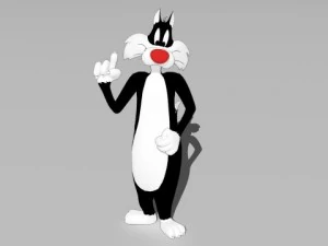 猫のシルベスター 3Dモデル