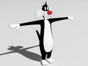 sylvester the cat Modello 3D
