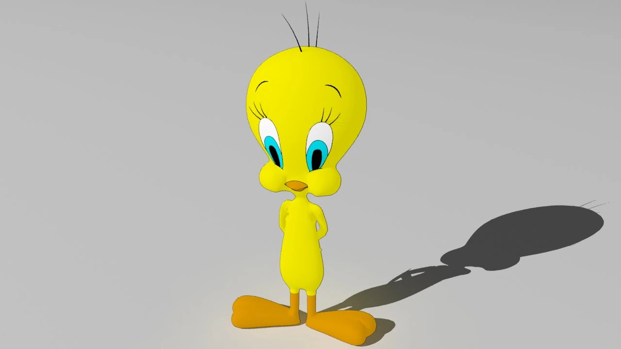 tweety bird 3D Model .c4d .max .obj .3ds .fbx .stl .blend 