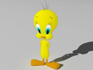p&aacute;ssaro tweety Modelo 3D
