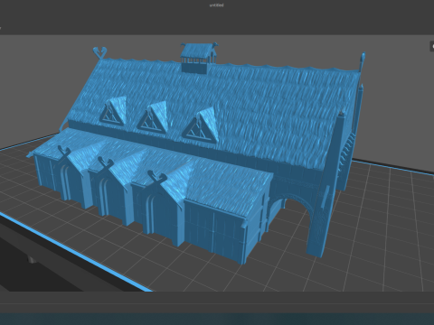 Golden hall of Meduseld 3Dモデル
