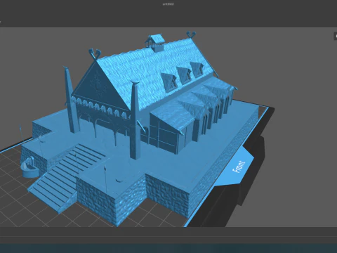 Golden hall of Meduseld 3D Model
