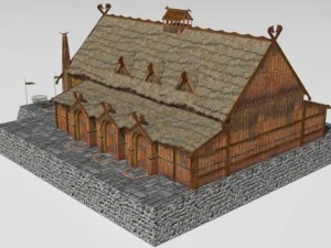 Golden hall of Meduseld 3D Model