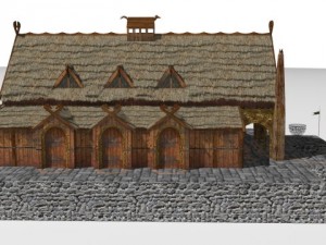 Golden hall of meduseled 3D Model