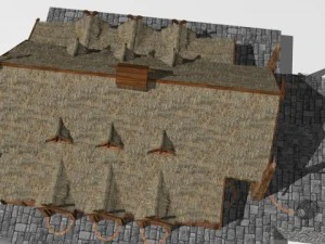Golden hall of Meduseld 3D Model