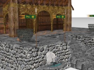 Golden hall of meduseled 3D Model