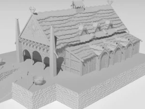 Golden hall of Meduseld 3D Model