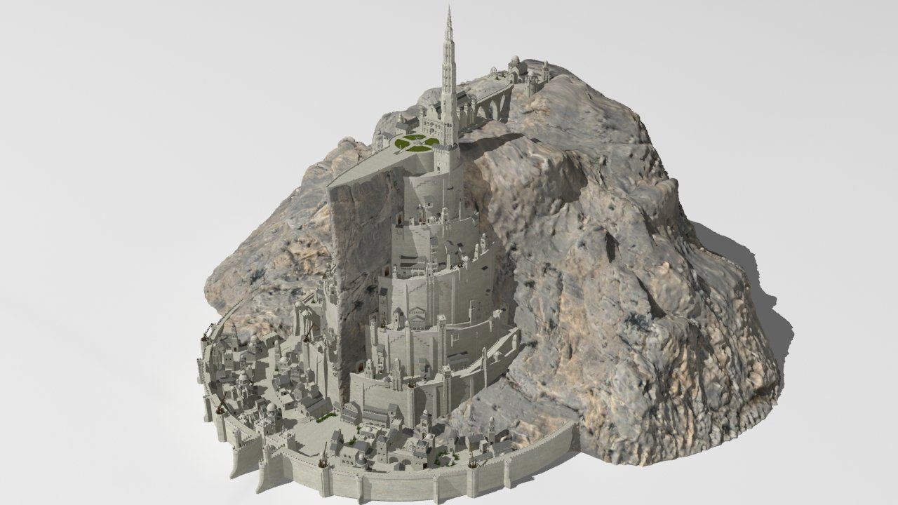 Minas Tirith, the City of Kings! : r/blender