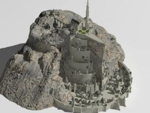 minas tirith Modelo 3D