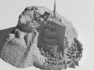 minas tirith Modelo 3D