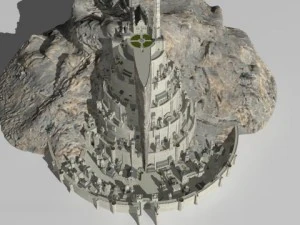 minas tirith Modelo 3D
