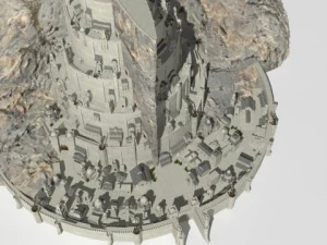 minas tirith Modelo 3D