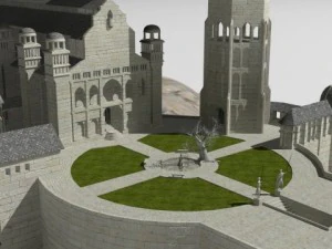 minas tirith Modelo 3D