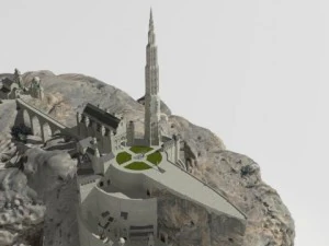 minas tirith Modelo 3D
