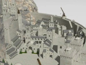 minas tirith Modelo 3D