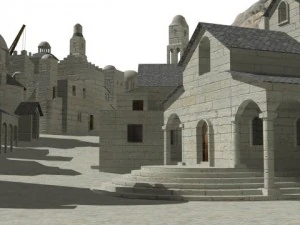 minas tirith Modelo 3D