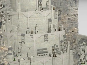 minas tirith Modelo 3D