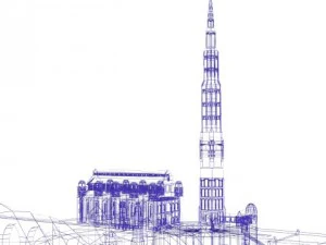 minas tirith Modelo 3D