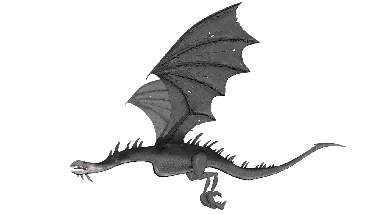fell beast 3D Model .c4d .max .obj .3ds .fbx .stl .blend 