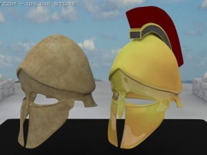 ancient greek corinthian helmets Modelo 3D