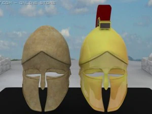 ancient greek corinthian helmets 3D Model