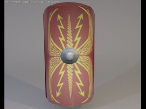 roman legionnaire shield Modelo 3D