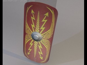 roman legionnaire shield 3D Model
