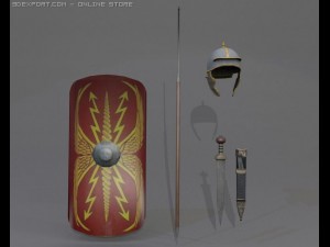 roman legionnaire collection 3D Model