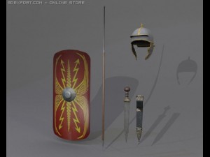 roman legionnaire collection 3D Model