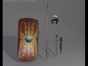 roman legionnaire collection 3D Model