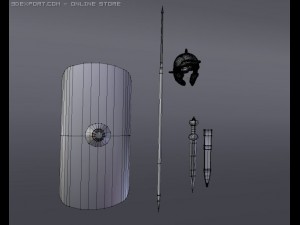 roman legionnaire collection 3D Model