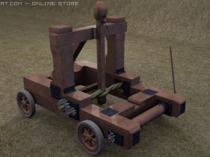 roman catapult onager 3D मॉडल
