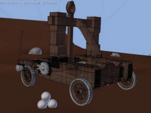 roman catapult onager 3D Model