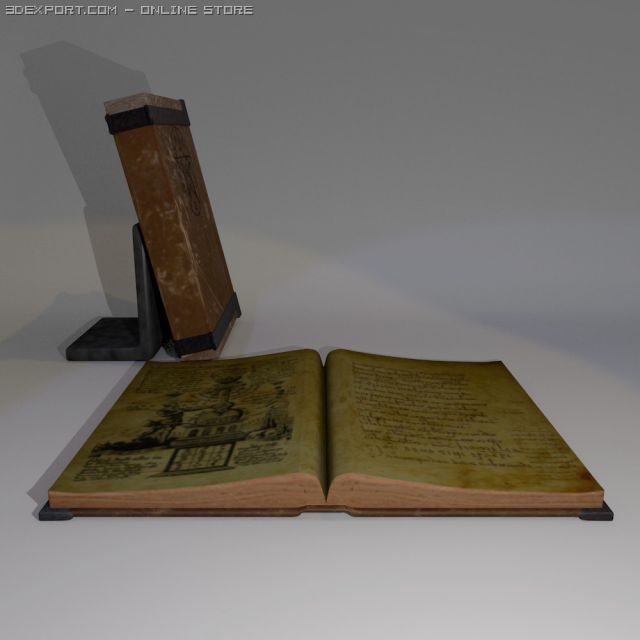 spellbook 3D Model .c4d .max .obj .3ds .fbx .stl .blend 